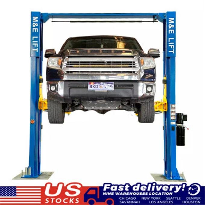 M&E 11,000 lb 2-Post Auto Lift β Heavy-Duty Car & Truck Hoist, 220V