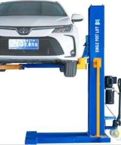 XK M6200 – 6,200 lb Mobile Single-Post Car Lift, 220V, Manual Safety Lock