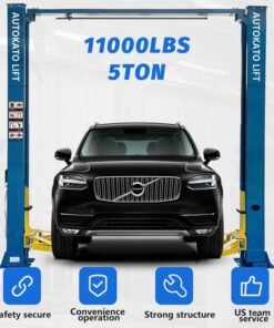 Katool 11,000 lb Clearfloor 2-Post Car Lift β Symmetric Arms, Chain-Drive, 220V