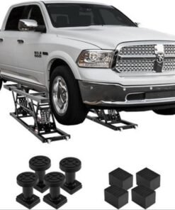 VEVOR 7,000 lb Portable Car Lift – Extended-Length Plate Jack Lift, 26.8" Max Height, 120V